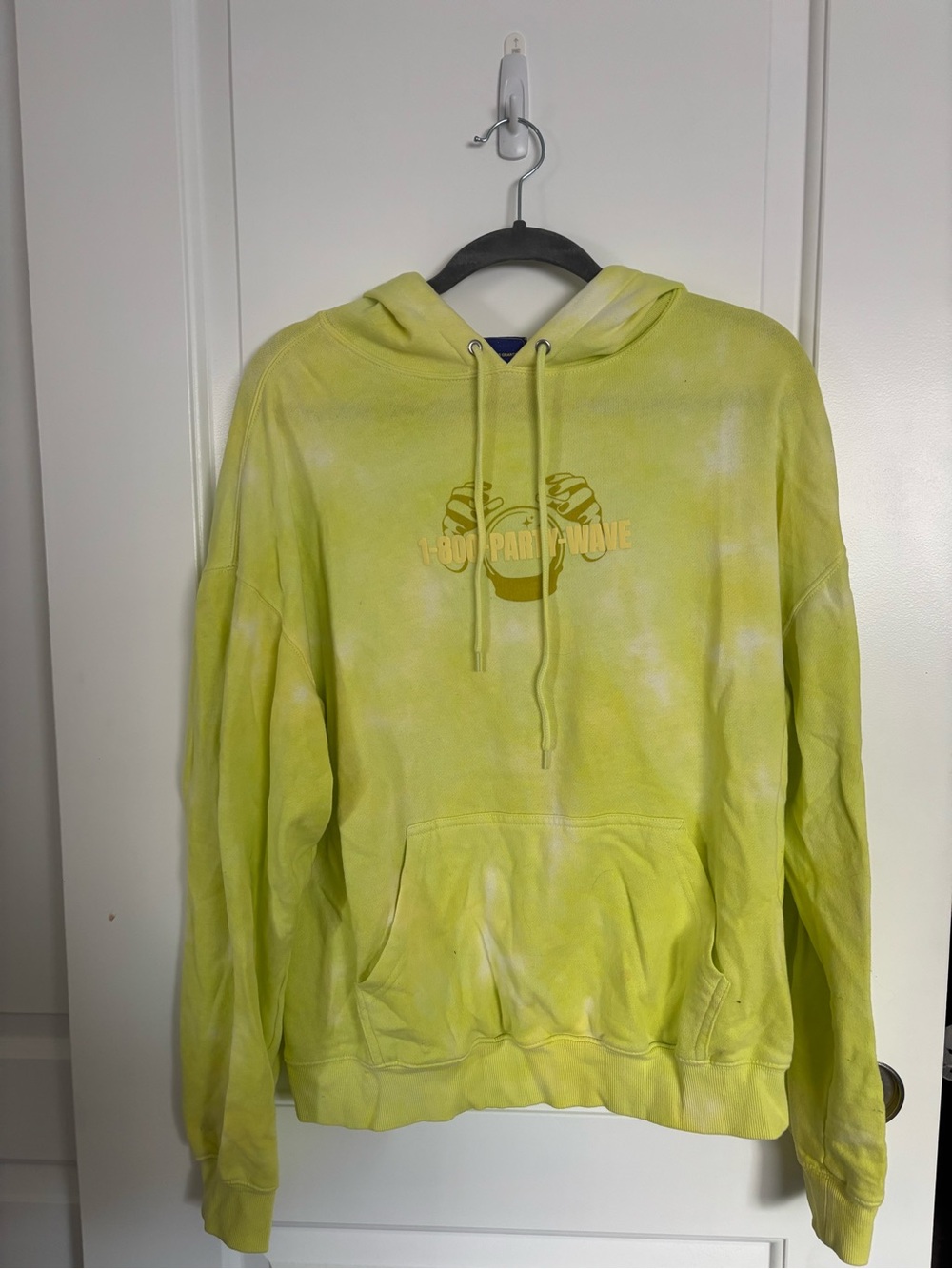 Urban Outfitters Coney Island Picnic Yellow Tie-Dye Hoodie - S/M